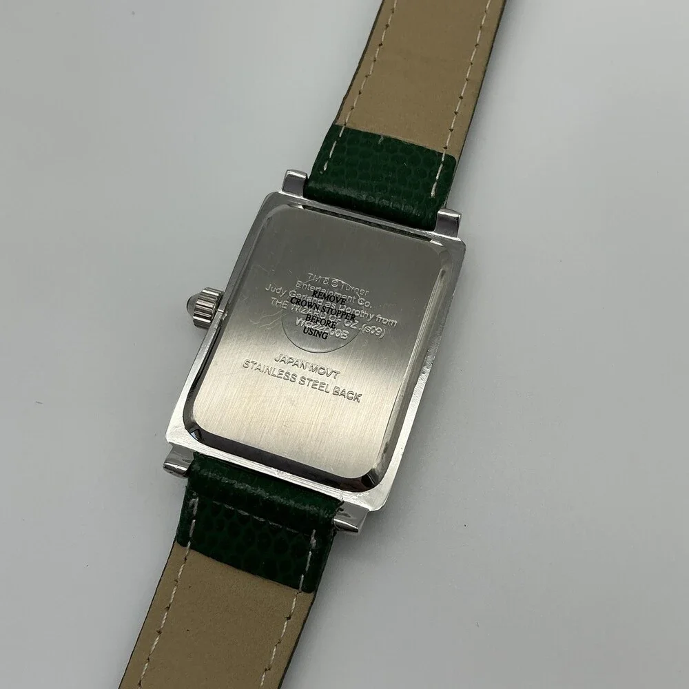 Wizard Of Oz 70th Anniversary Womens Watch 28mm Green Dial Leather New Battery